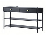 Artiss Console Table 3-Tier Black FURNI-N-CST-01-BK