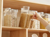 Cereal Storage Container Large Capacity PET Safe Sealing Transparent Food Storage Container V1294-YM0901-3118240040511