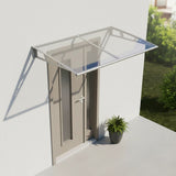 DIY Outdoor Awning Cover 1.4m x 1m Polycarbonate Weather Shelter Canopy V63-793995