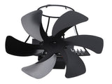 6 Blade Magnet Wall Mount Heat Powered Stove Fan Pipe Fireplace Fan Magnetic Installation for Wood V1294-YM0706-3114230124211