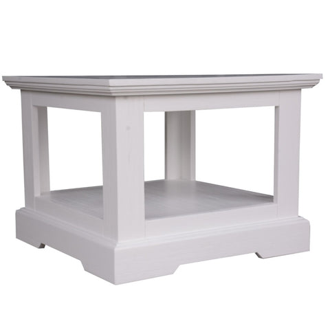 Laelia Lamp Side Table 60cm Solid Acacia Timber Wood Coastal Furniture - White V315-VO-COAS-09