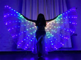 LED Light Up Wing for Adults 9.8FT Polyester Glowing Wing Belly Dance Costume Performance Clothing V1294-YM0901-3119240098212