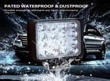 2 Piece 4 inch Square Led Work Light Bar Driving Pods Floood Beam Work Lamp for Off-Road SUV Boat V1369-AZ3-W-03486