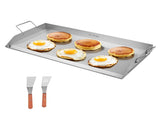 Stainless Steel Griddle, 32x16 inch Universal Flat Top Rectangular Plate, Gas Grill Griddle for BBQ V952-DCJPBXG3217INLUP8V0