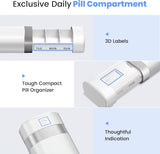 7-Day Pill Organizer, Travel Pill Case with Easy-to-Use Design, Large-Capacity Vitamin Box, Portable V1259-DP01-A-2400