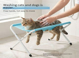 Blue Detachable Pet Grooming Hammock with Straps, Elevated Breathable Mesh Bath Nail Trimming Helper V1366-AZ2-W-18298