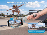 Devanti 3-Axis Handheld Gimbal Stabilizer for Smartphone & Tripod AI Tracking Fill Light PSL-L7PRO-360-GY