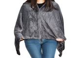 Electric Heated Blanket Washable 10W Heated Soft Thermal Zipper Shawl Wraps USB Charging Winter V985-HEATEDBLANKET