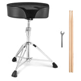 Saddle Drum Throne, 560-705 mm Height Adjustable, Padded Drum Stool Seat with Anti-Slip Feet V952-GDLSSWKBMA00FGHQKV0