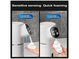 Automatic Soap Dispenser 5-Level Adjustment IPX6 Water- Foam Soap Dispenser LED Time and Temperature V1369-AZ3-W-11787