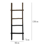 Decorative Wooden Indoor Leaning Display Ladder 46x136cm V637-97034LDR
