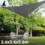 Wallaroo Triangle Shade Sail 3.6 x 3.6 x 3.6M - Grey GYSS-36-TRI