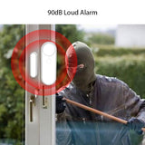 4 Pack Mini Door Window Home Security TY APP 2.4G WIFI Wireless Magnetic Sensor Anti-Theft V1294-YM0901-HS7020-4