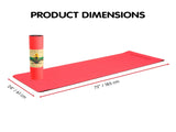 Powertrain TPE Yoga Exercise Mat Home Gym Pilates Fitness 8mm Thick in Red YM-TPE-DHG-RD