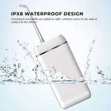Mini Water Flosser Rechargeable Cordless Cleaner - Travel Oral Irrigator White V238-SUPDZ-39936989986896