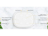 White Noise Machine Portable Sleep Therapy Device with 34 Natural Sounds 30/60/90 Minutes Timer 9 V1294-YM0901-L6718