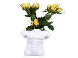 Men Body Vase Pottery Flower Vase Polished Compact Versatile Decor for Home Desk Office Living Room V1294-YM0710-3115230108211