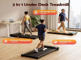 Everfit 2 in 1 Walking Pad Treadmill Dual-Sided Under Desk Treadmills Foot Massage for Home Gym TMILL-400-FMS-PAD