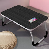 SOGA 2X Black Portable Bed Table Adjustable Foldable Bed Sofa Study Table Laptop Mini Desk Breakfast BEDTABLEA01X2