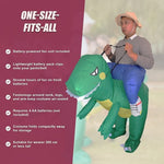 DINO Fancy Dress Inflatable Suit -Fan Operated Costume V63-691604