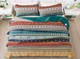 Textured Quilted bedspread and pillowcovers set Add Depth and Dimension - Queen size V745-MAC080375Q13U