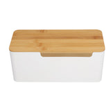Cable Management Box Stylish Extension Socket Cord Organizer Box with Cover for Router Desk Power V1294-YM0523-3116210069711