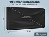 Outdoor TV 55-58 inch - TV screen protector - waterproof and weatherproof outdoor flat screen V1188-MS101-02358-1