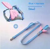 3D Angel and Devil Wing Harness and Leash Set for Cats and Dogs, Escape-Proof No-Pull Walking Vest V1341-ZY-HTPSQ2DB-DEVILHARNESSLEASHSET-L