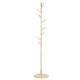 Assembled Wooden Coat Hat Stand Tree Jacket Cloth Vertical Hanger Rack 8 Hooks V1294-YM0901-JY16471-03
