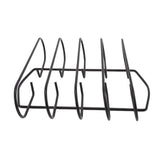 BBQ Rib Rack Iron Non Stick Grilling Rib Stand Black Barbecue Grill for Steak Lamb Chops Outdoor V1294-YM0521-3111220303111