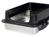 Pawz Stainless Steel Large Enclosed Cat Litter Box PT1399-BK-AU