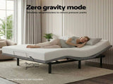 Artiss Adjustable Frame King Size Electric Base Wireless Remote Control Zero Gravity Power EAB-8183-BK-K