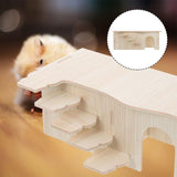 Multi-Storey Small Animal Mechanism Wooden House Small Pets Exercising Toy Wooden Cage Tube Toy V1370-AZ4-00589
