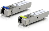 Ubiquiti UFiber1 Gbps Bidirectional Single-Mode SFP Module, 2-Pack, Up 3km Distance, Simplex LC V1202-V2-NHU-UACC-OM-SM-1G-S