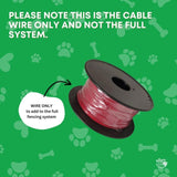 300m Boundary Wire - Solid Copper Dog Fence Underground Invisible Red Cable V238-SUPDZ-28406858055760