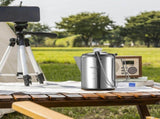 1.2L 9-Cup Stainless Steel Camping Percolator Coffee Pot Stovetop Coffee Maker 1Pc V1263-JX-7360