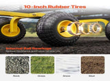 900 Lbs Heavy Duty Steel Garden Cart, Garden Wagon Cart on Wheels, Outdoor Metal Yard Utility Wagon V952-ZXHYTCHH900L1UA7KV0