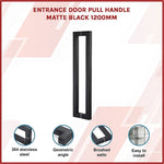 Entrance Door Pull Handle Matte Black 1200mm V63-837581