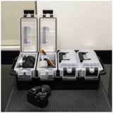 Stackable Grey Multipurpose Storage Container 4 Pack with Waterproof Gasket V178-68987