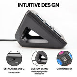 Studio Controller Keyboard Stream Controller Customizable Deck with 15 Shortcut Keys for Multi V985-STUDIOCONTROLLER