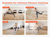 Ballet Barre, Freestanding Portable Barre Bar, Home Fitness Exercise Equipment for Abs, Arms, V952-QXLDBLWG1GHG5HME3001V0