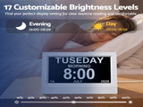 Artiss 7" Smart Digital Clock Calendar HD IPS Touchscreen Weather Photo Frame DDC-7INCH-WIFI-WH