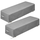 2PCS Lounge Chair wtith Storage Bag, 83.1" x 29.9" x 11.8" Waterproof Polyester Chaise Lounge V1369-AZ3-W-08840
