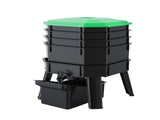 Gardeon Compost Bin 4-Tray Stackable Worm Farm Composter with Liquid Fertiliser Tap CBIN-4LVL-GNBK