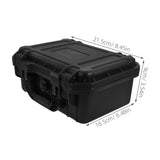 Portable Black Plastic Tool Box Organizer with Handle, Storage Case for Easy Carrying and Tool V1192-AZ-W-32841