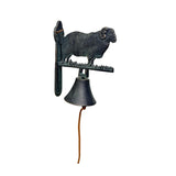 Cast-Iron Merino Ram Doorpost w Bell 23cm V637-74143RAM