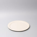 Plate Organic Flat 25.5cm Craft White Glaze V637-C7588