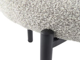Luxe Boucle Cushioned Elsa Dining Chairs in White Quartz V264-DNC-416B-MCR-02-1
