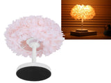 Flower Table Lamp Bedside Bedroom Desktop Nightstand Decoration Supplies Light PinkUK Plug 110-240V V1294-YM0901-3119200163413