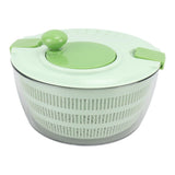Salad Spinner Plastic Time Saving Fast Mixing Washable Rotatable Veggie Washer for Kitchen Green V1294-YM0703-3118230005511